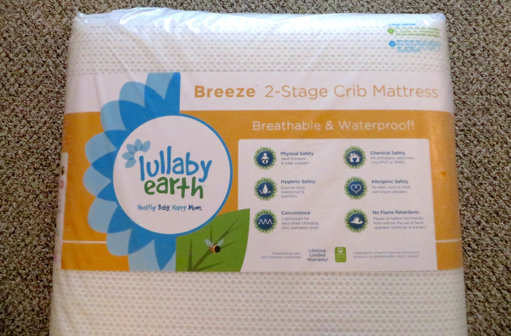 lullaby earth breeze breathable 2 stages crib mattress