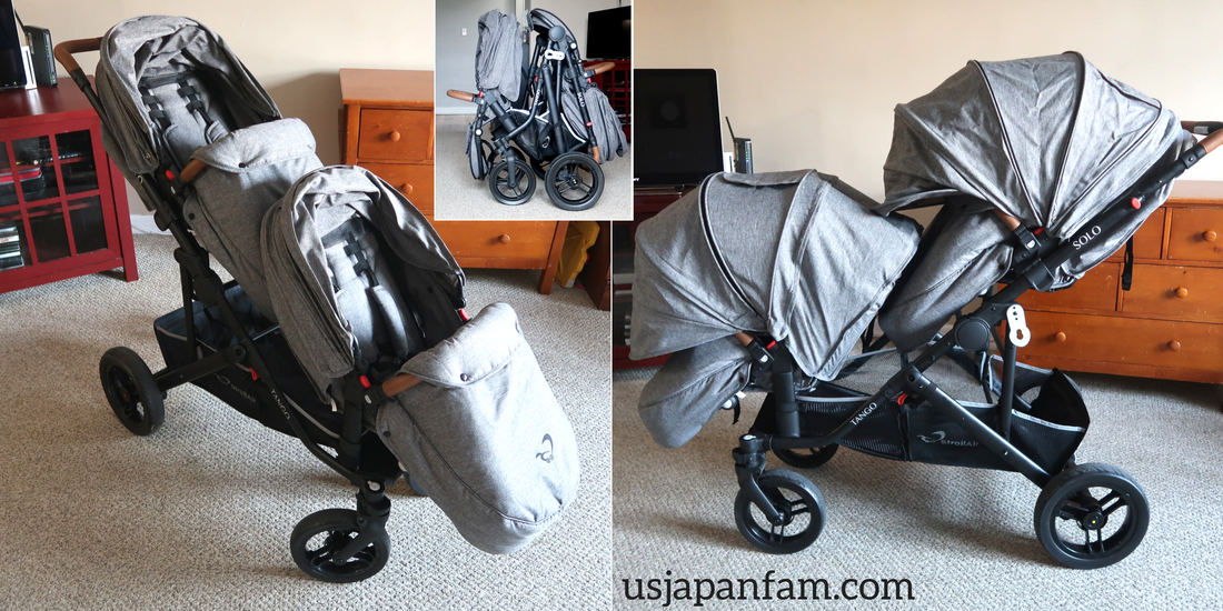 strollair solo single stroller that converts to double tandem