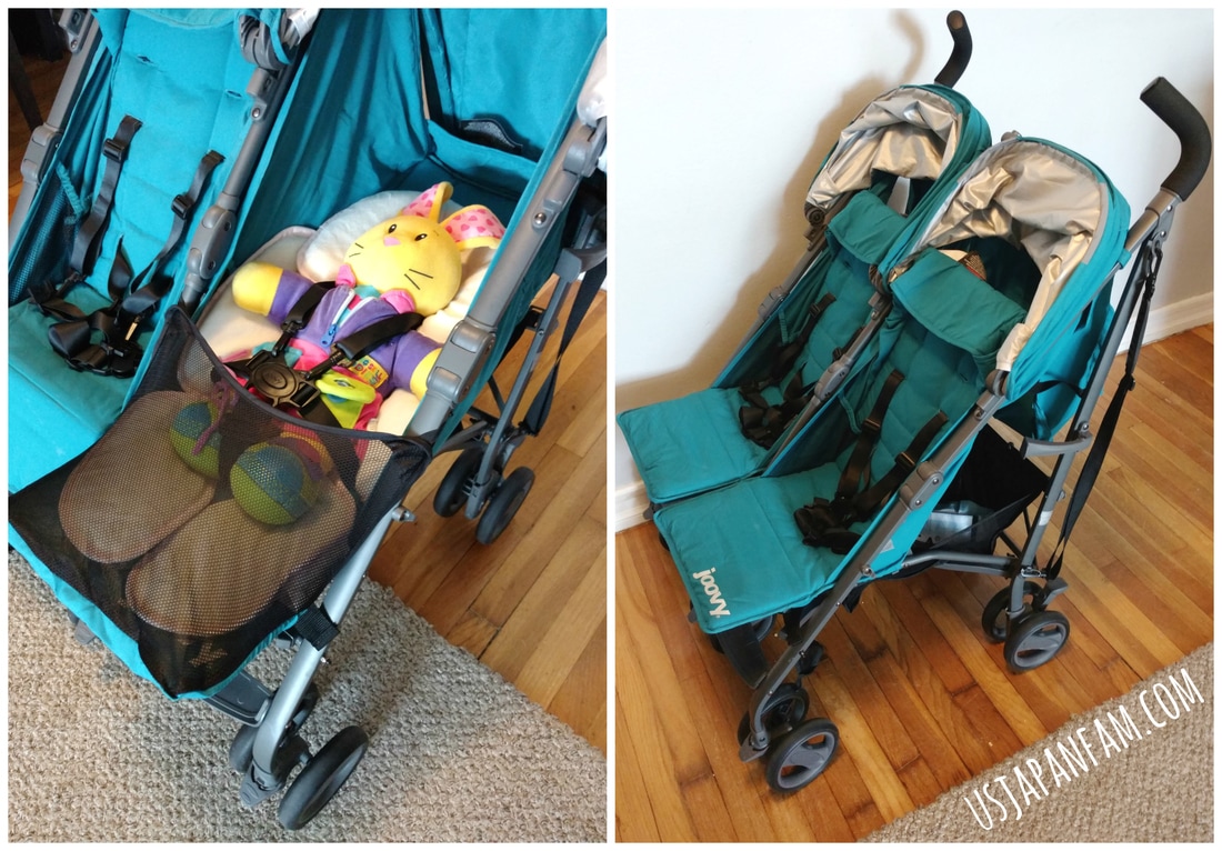 double umbrella stroller with snack tray